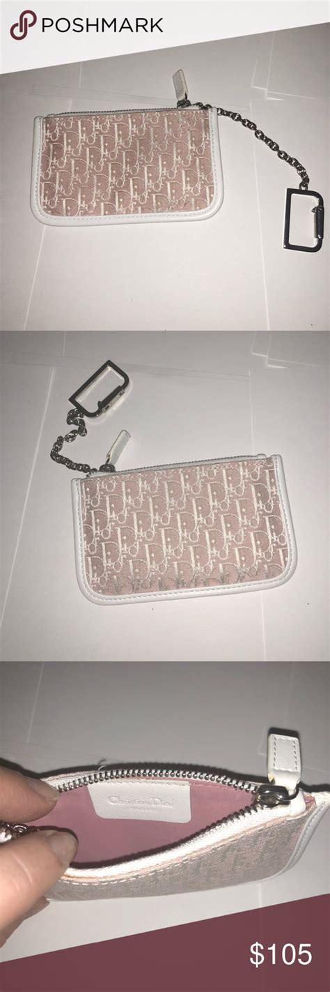 pink dior keychain|christian dior key holder.